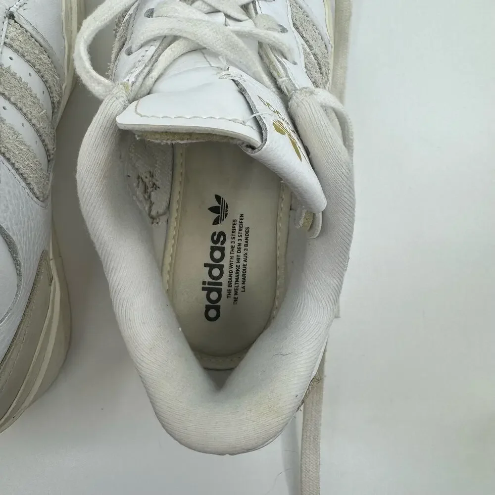 Adidas low Forum Bonega in White Orbit Grey gold 2022 - womens  size 7
